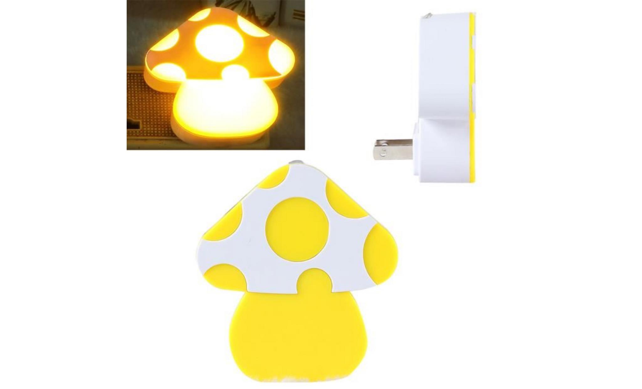 us plug led mode mushroom night light sensor bébé chambre de lit lampe décor yt117