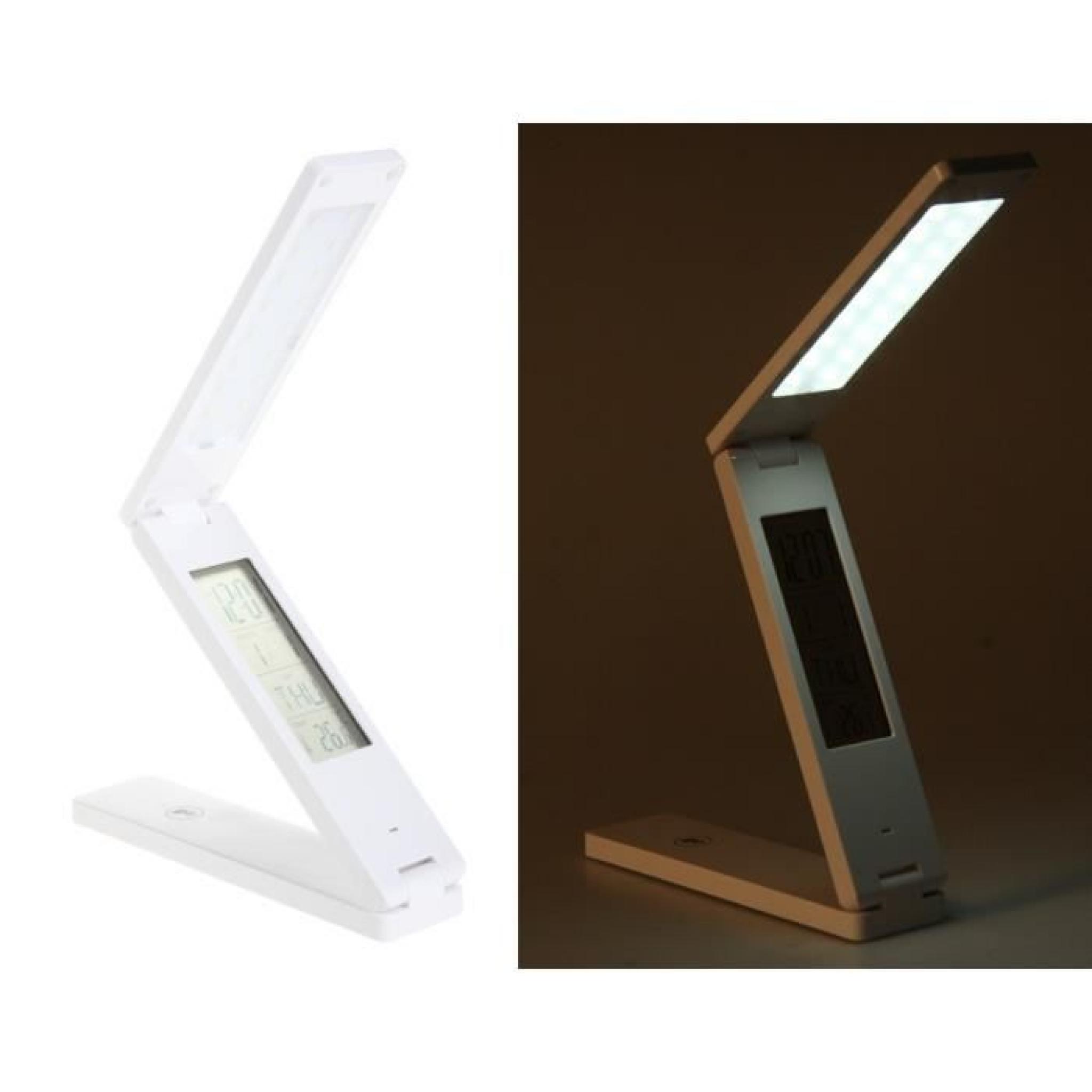 USB Table pliante Lampe LED tactile avec calend…