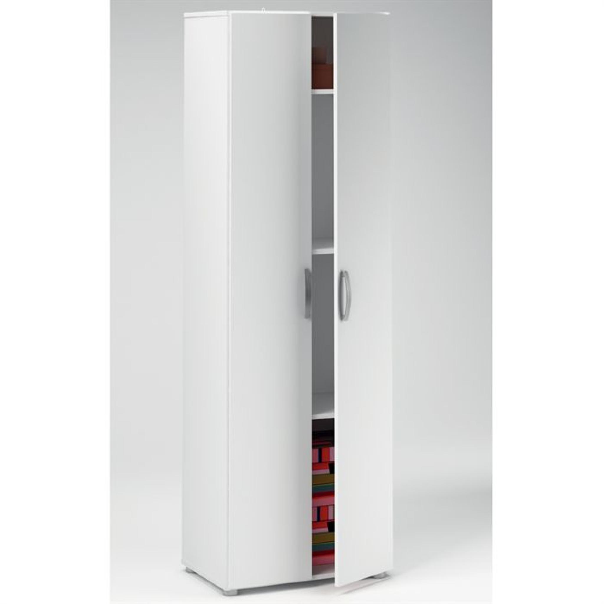UTIL Armoire multifonction 2 portes 3 rayons