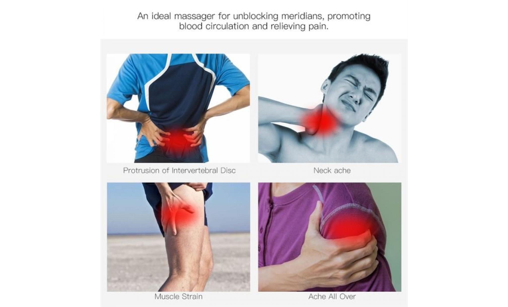 utimi corps baguette magique personnelle électrique massager releveur efficace de la douleur pour le dos, les jambes, bras et les pas cher