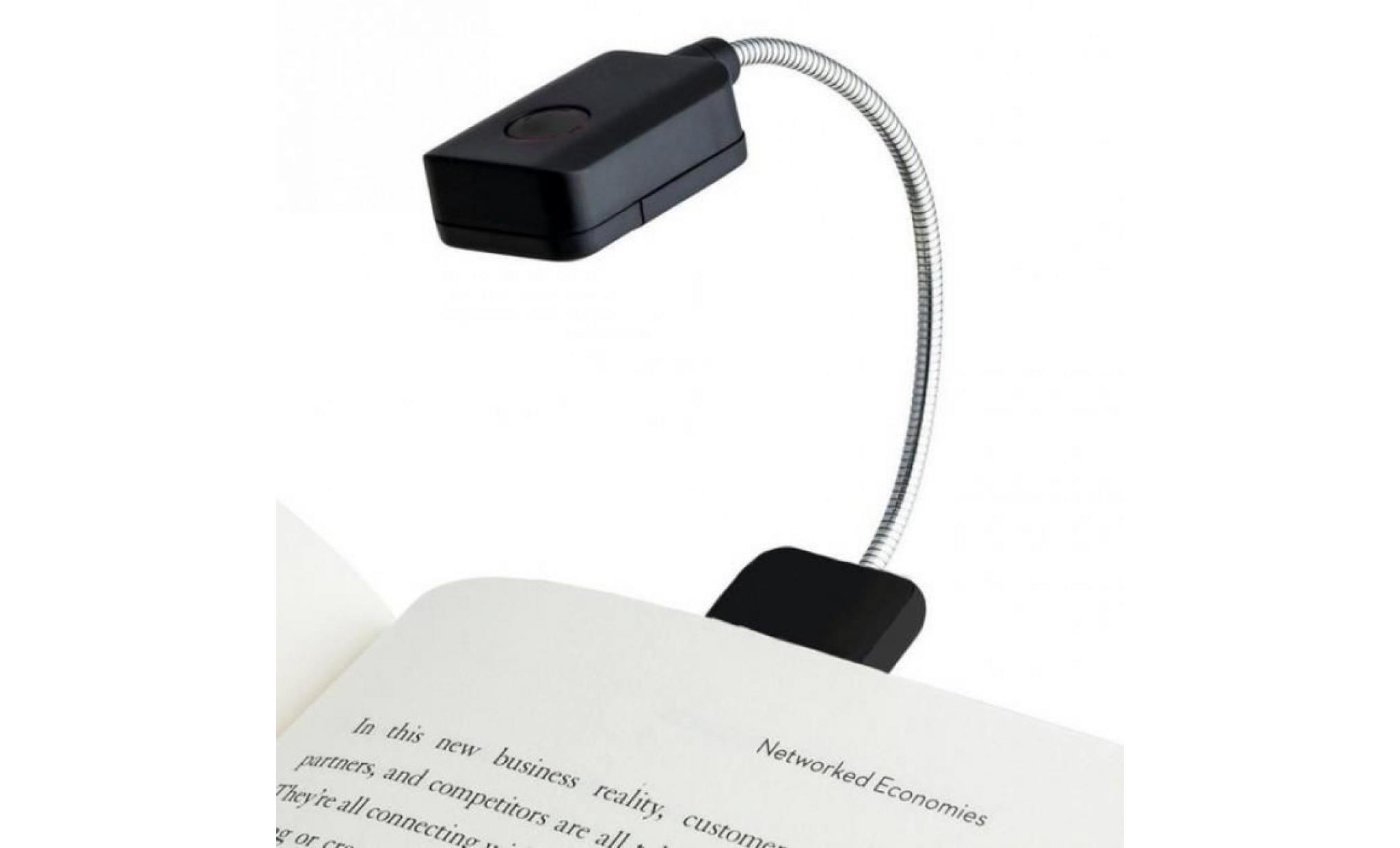 version noir   portable table lampe pour kindle ordinateur led livre lumière light reading de bureau mini flexible clip sur #105