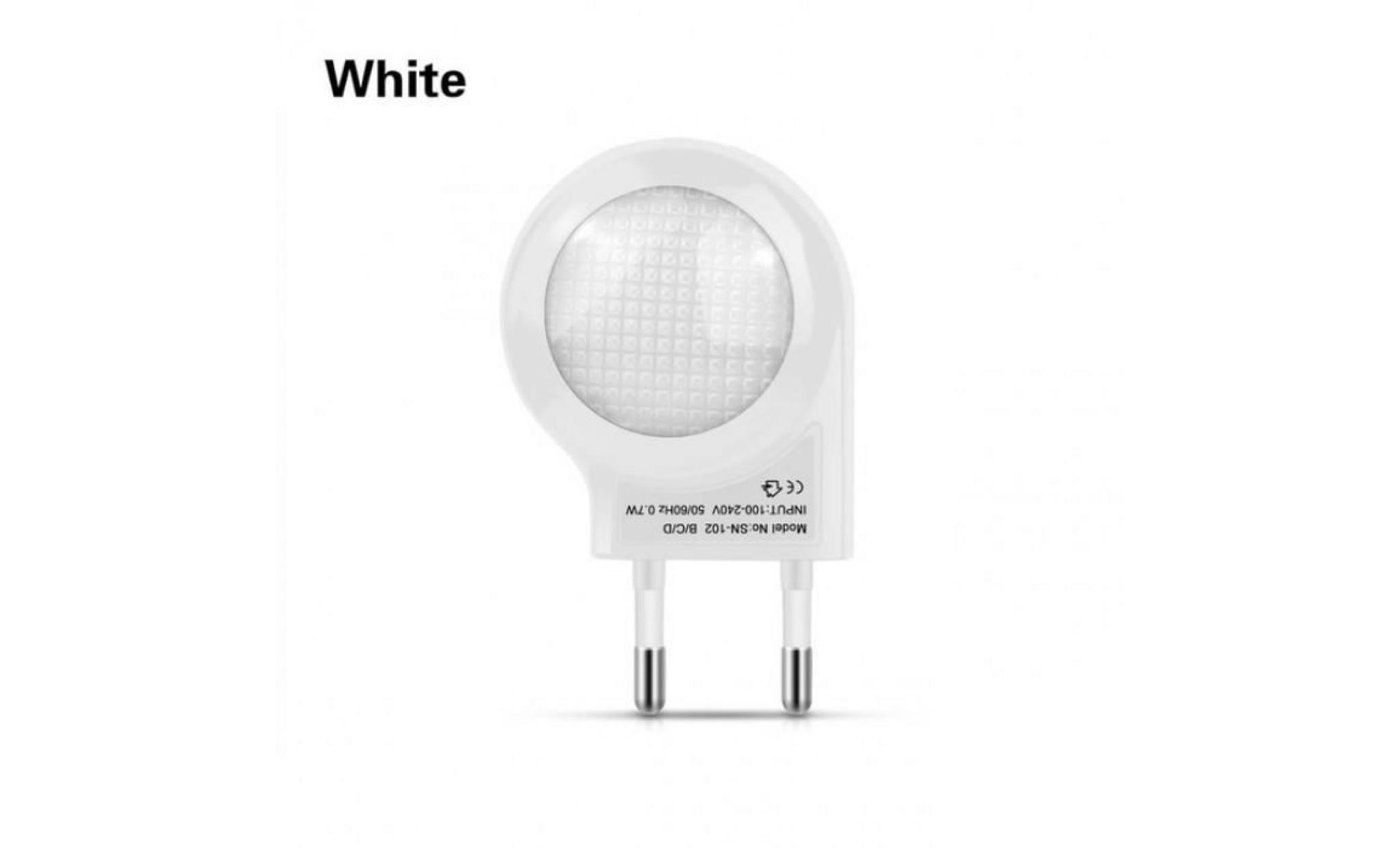 version white body   4 couleurs 110 v 240 contrôle intelligent lampe de bureau lampes ue prise led night light auto capteur nuit