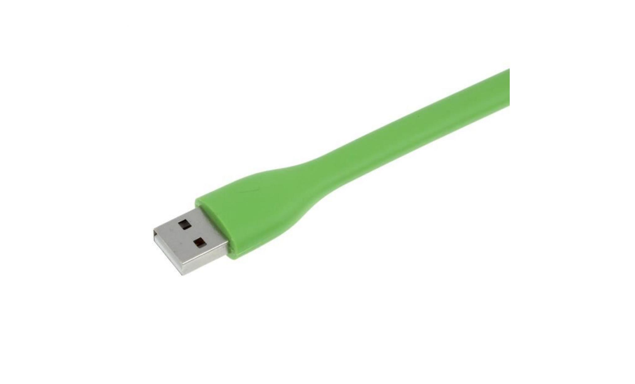 vert mini portable usb led lampe bendable pc banque de puissance partenaire gn lxl5013012a pas cher