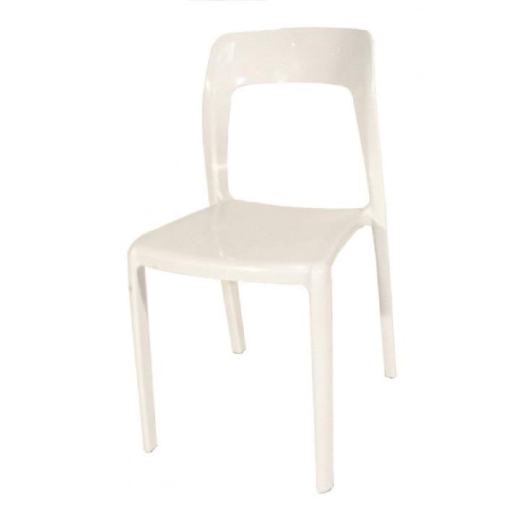 Very - Lot de 4 chaises plastique Design Pop Moderne (Noir) pas cher