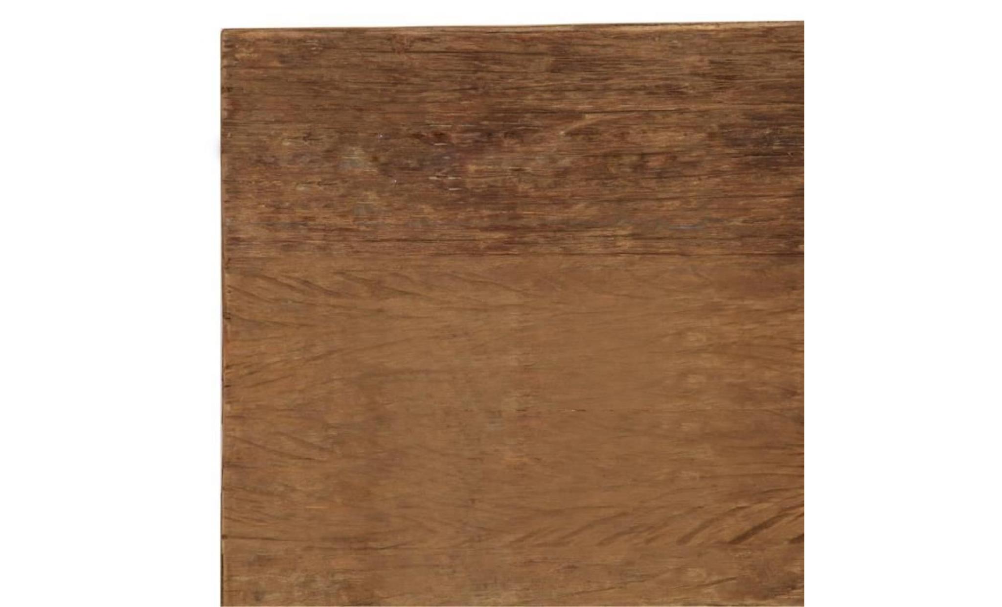 vidaxl table basse bois de traverses massif 100 x 60 x 40 cm pas cher