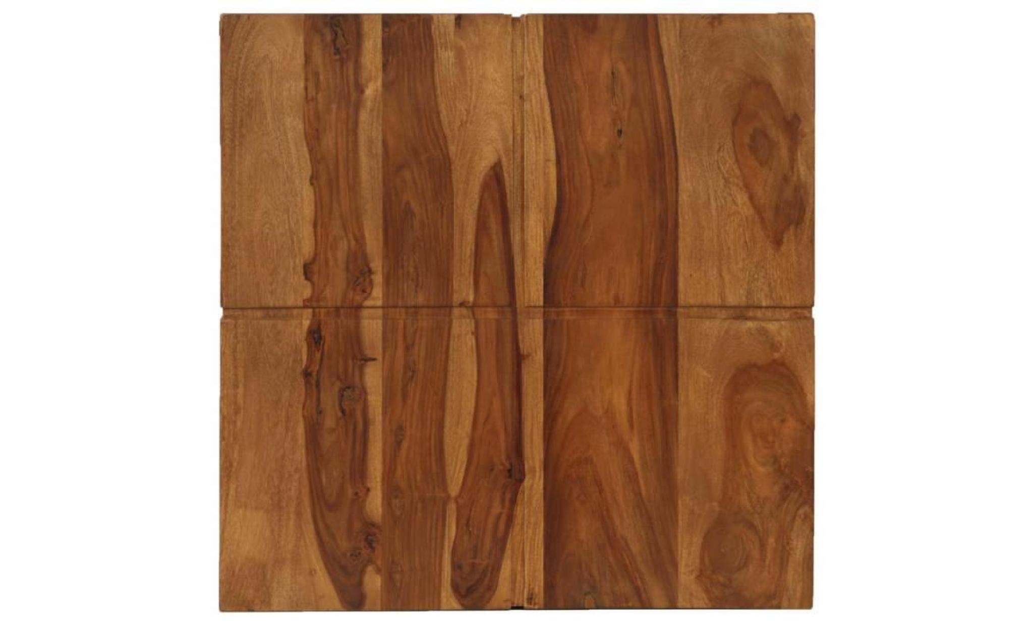 vidaxl table basse bois massif de sesham 80 x 80 x 30 cm pas cher