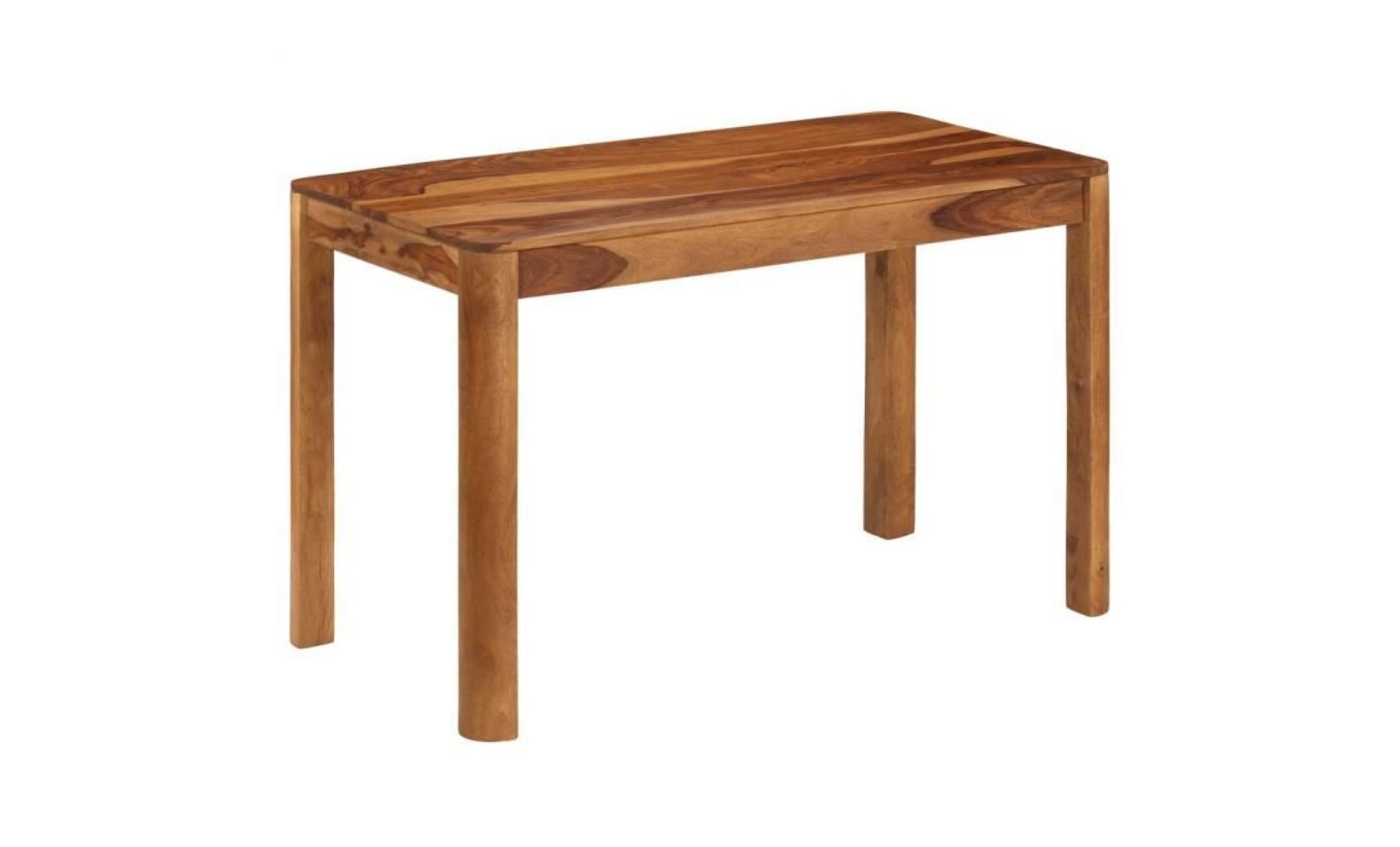 vidaxl table de salle à manger bois massif de sesham 180x90x77 cm