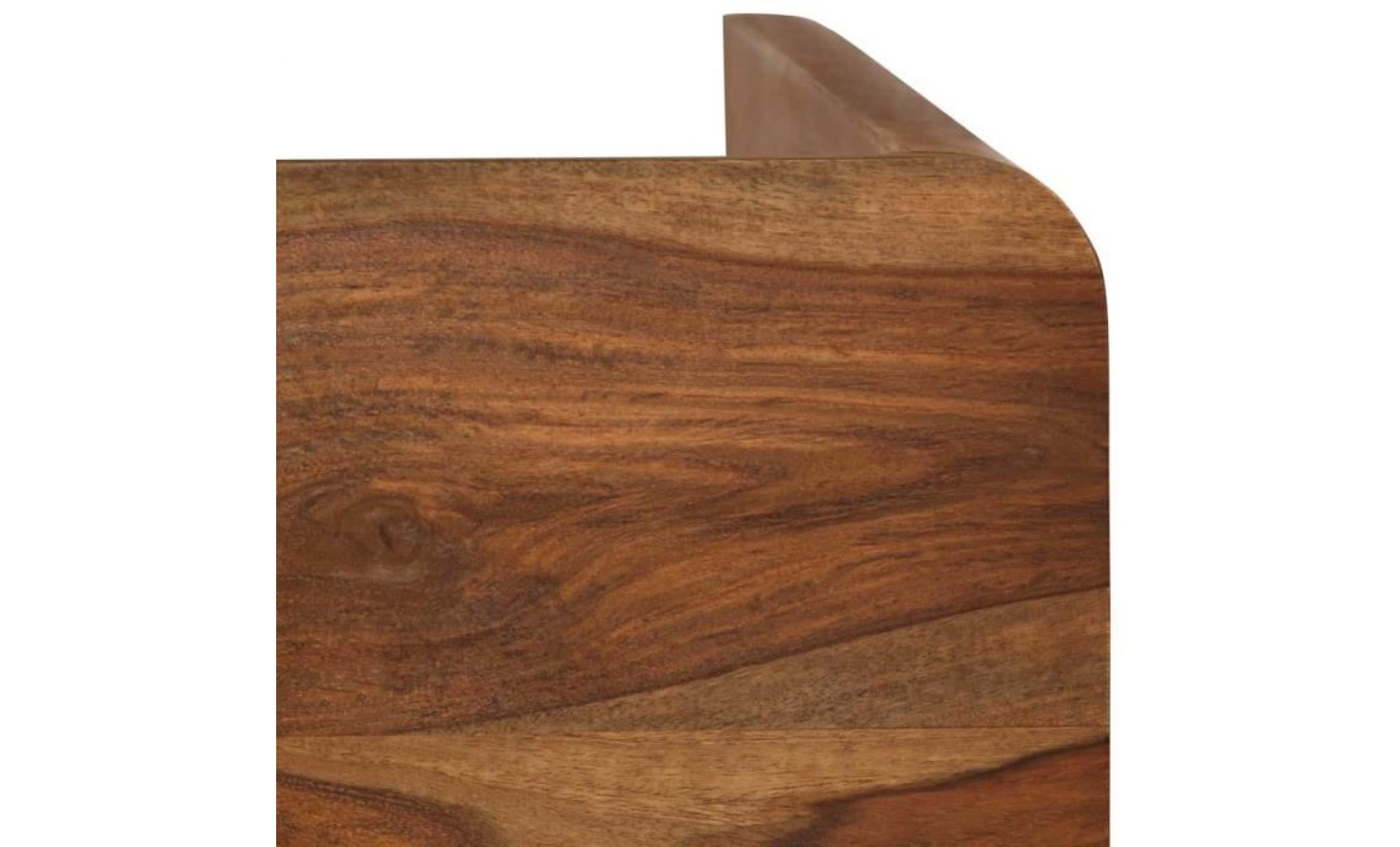 vidaxl table de salle à manger bois massif de sesham 180x90x77 cm pas cher
