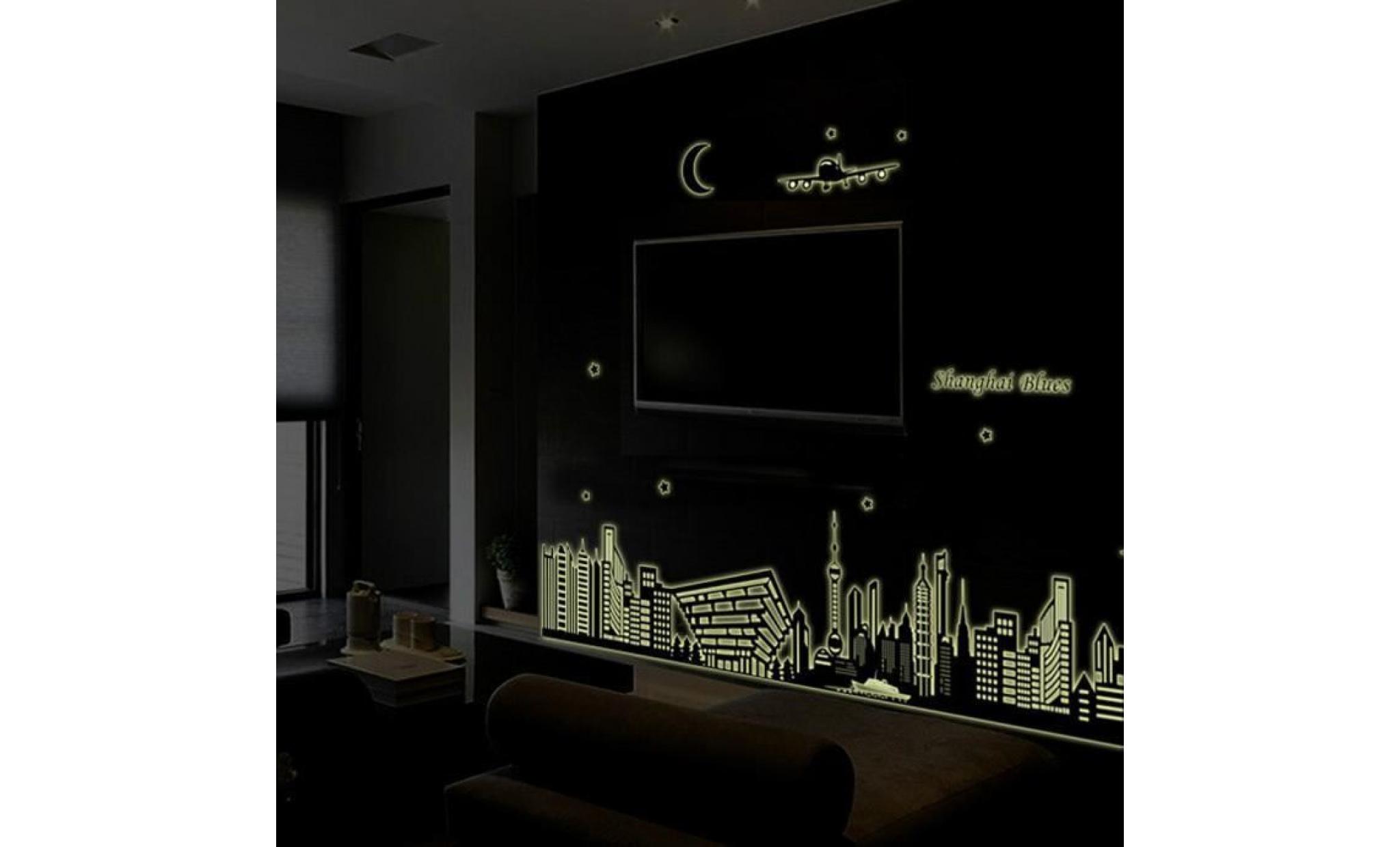 ville autocollants lumineux salon autocollants muraux décoratifs chambre à coucher tzz60810661_311