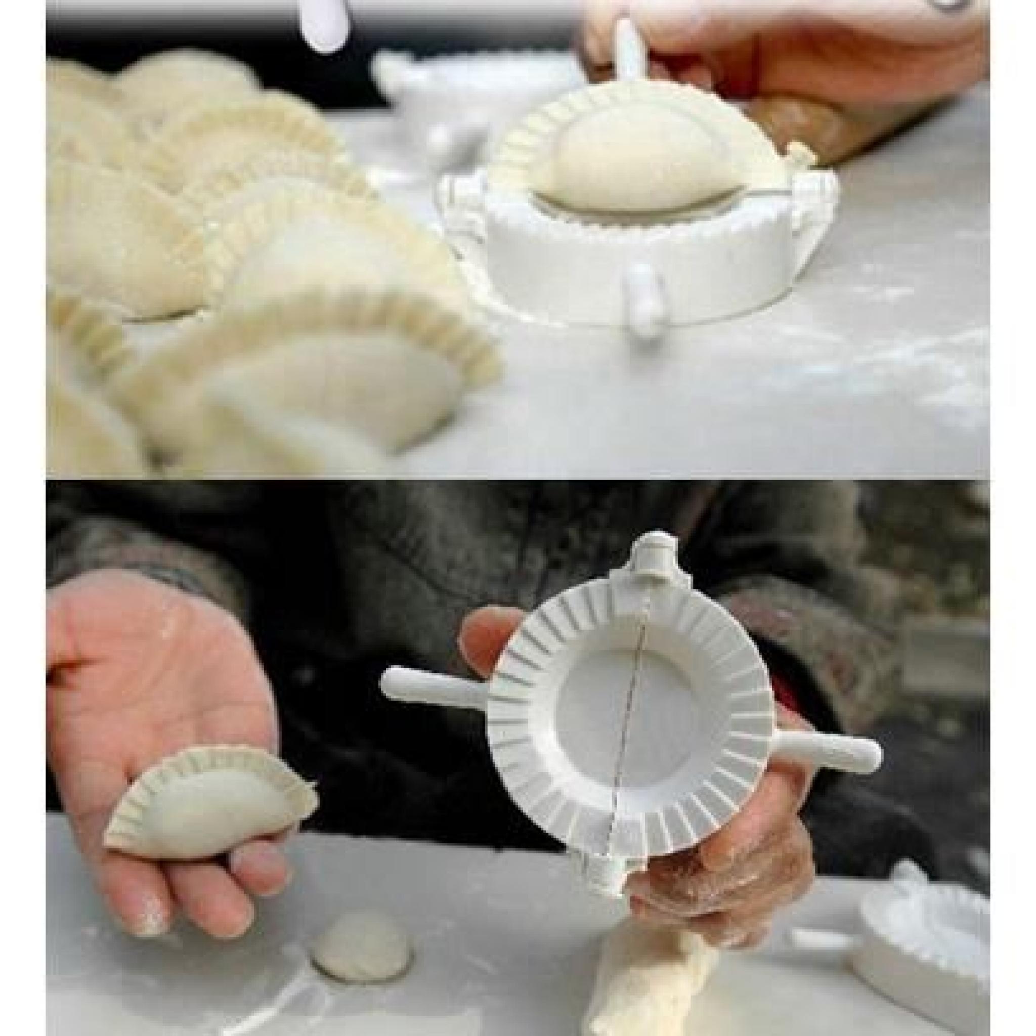 VINUS® Lot 3 Moules À Raviolis Chaussons Beignet Plastique Pâte Cuisine Dumpling Mold pas cher