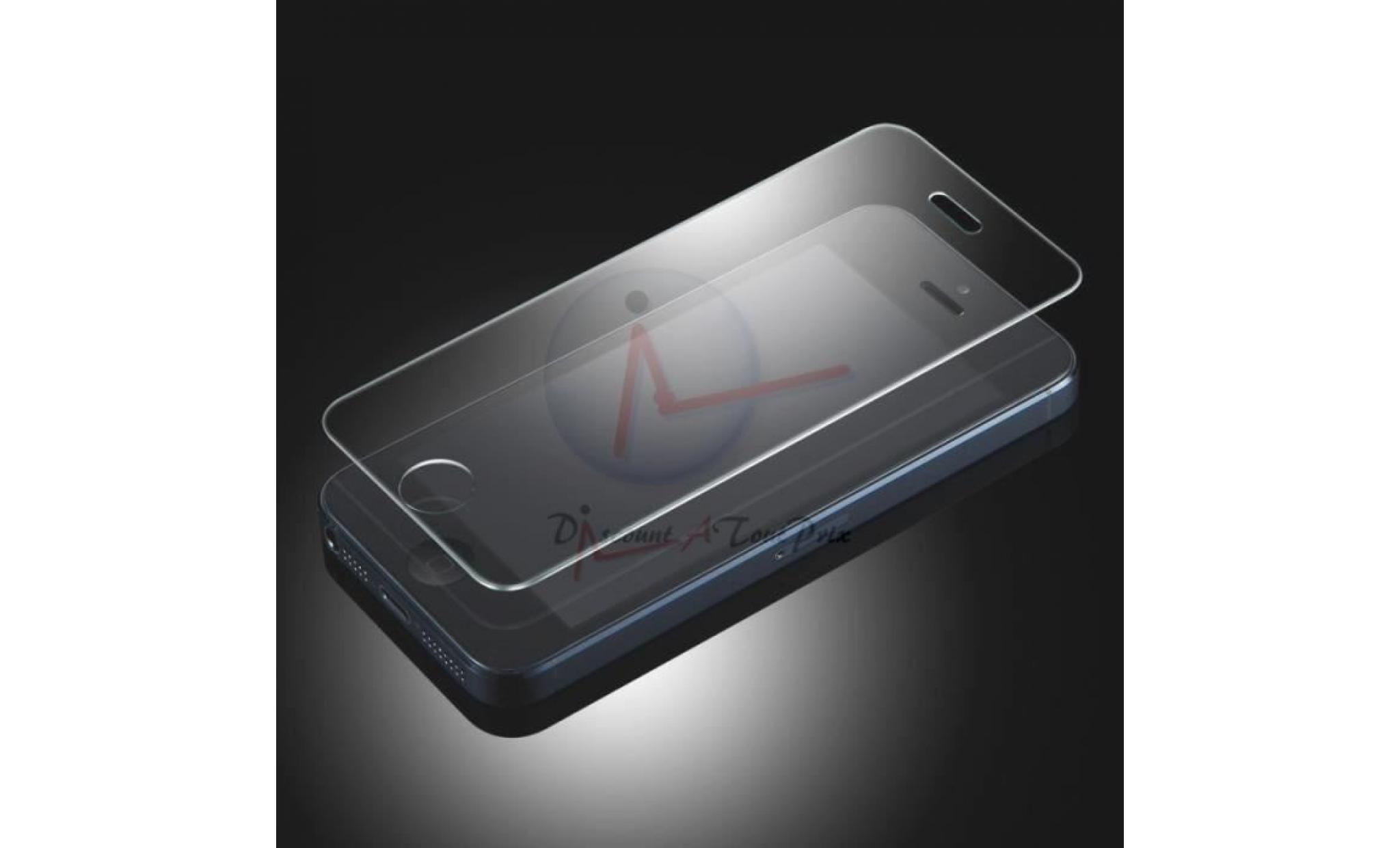 vitre protection   film protecteur d'écran en verre trempé  pour iphone 5  5s 5c