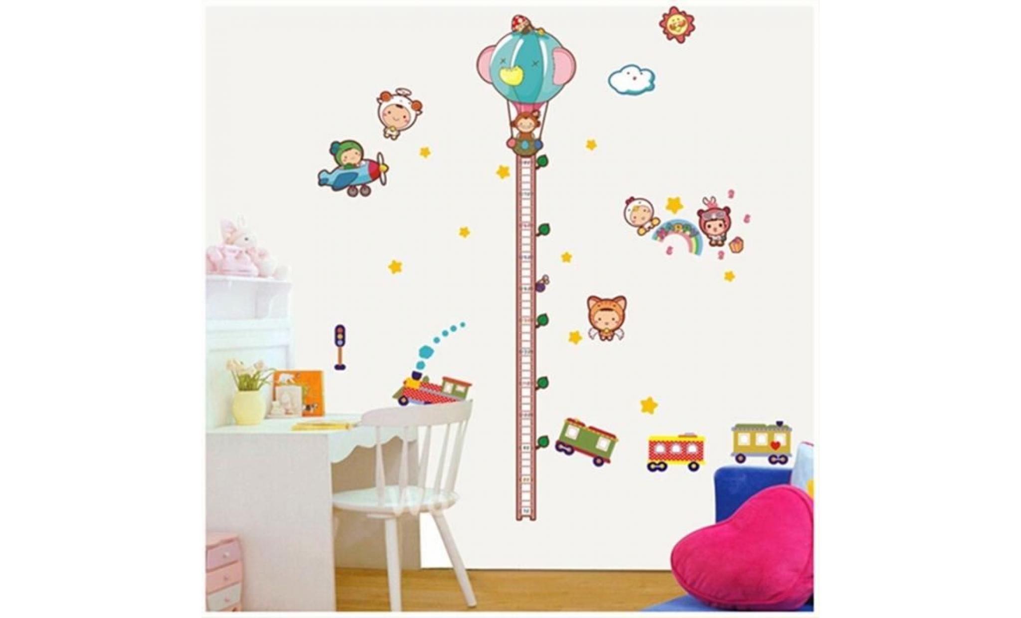 wall autocollant enfants toises autocollants voiture amovible décorations pour enfants chambre de bébé chambre à coucher pas cher