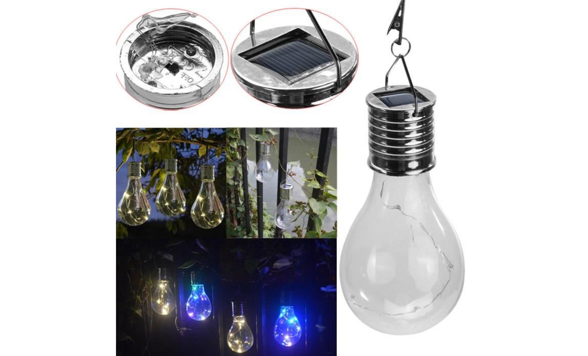 waterproof solar rotatable outdoor garden camping hanging led light lamp bulb  qinhig968