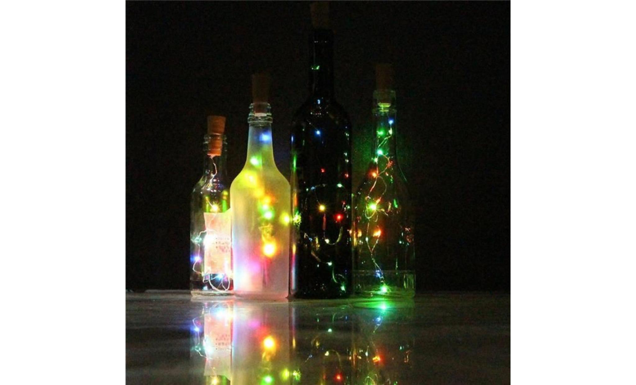 wine bottle cork lights copper wire string lights for wedding party decor c qinhig1599 pas cher