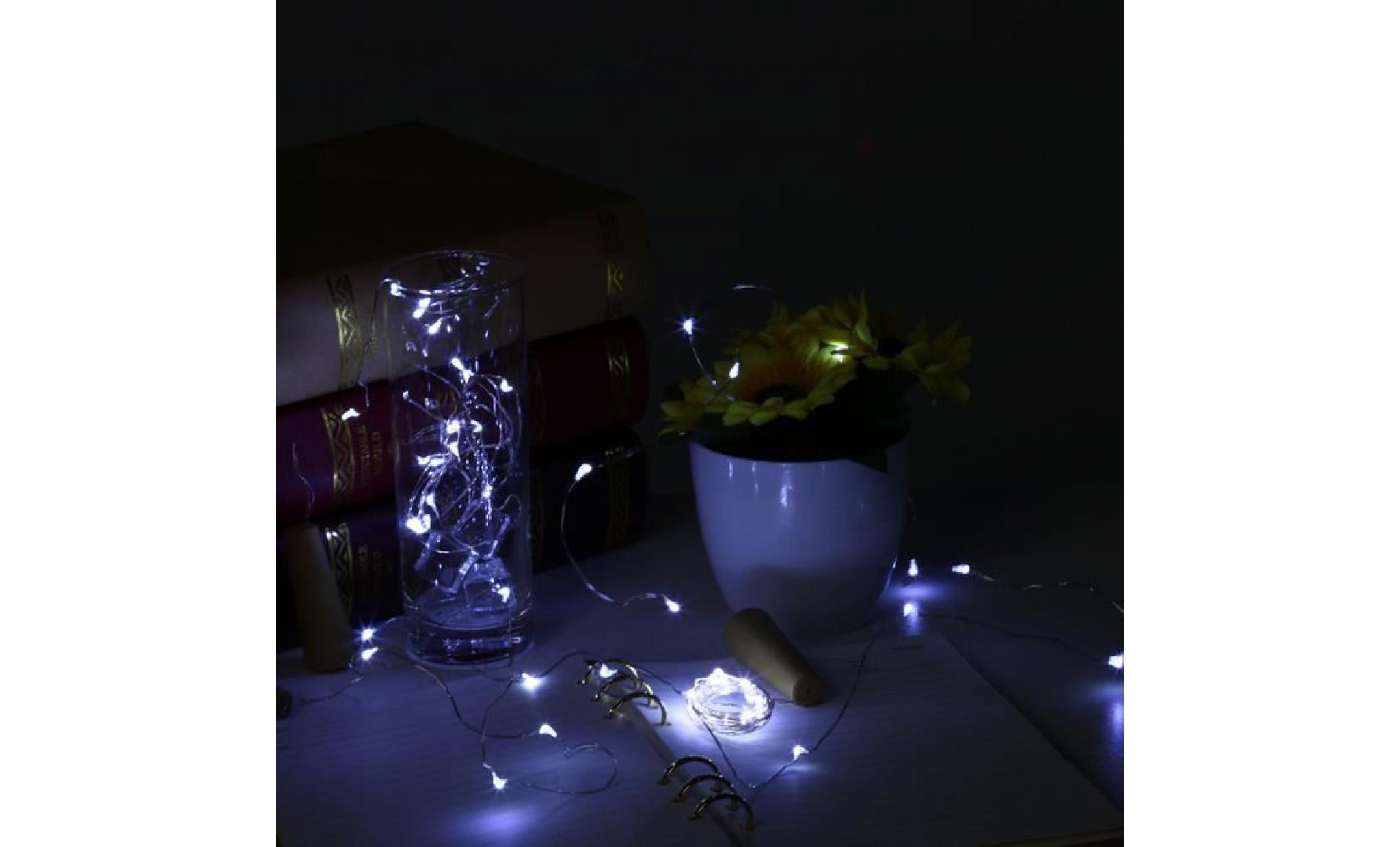 wine bottle cork shaped string light with 15led bead night fairy light  qinhig3436 pas cher