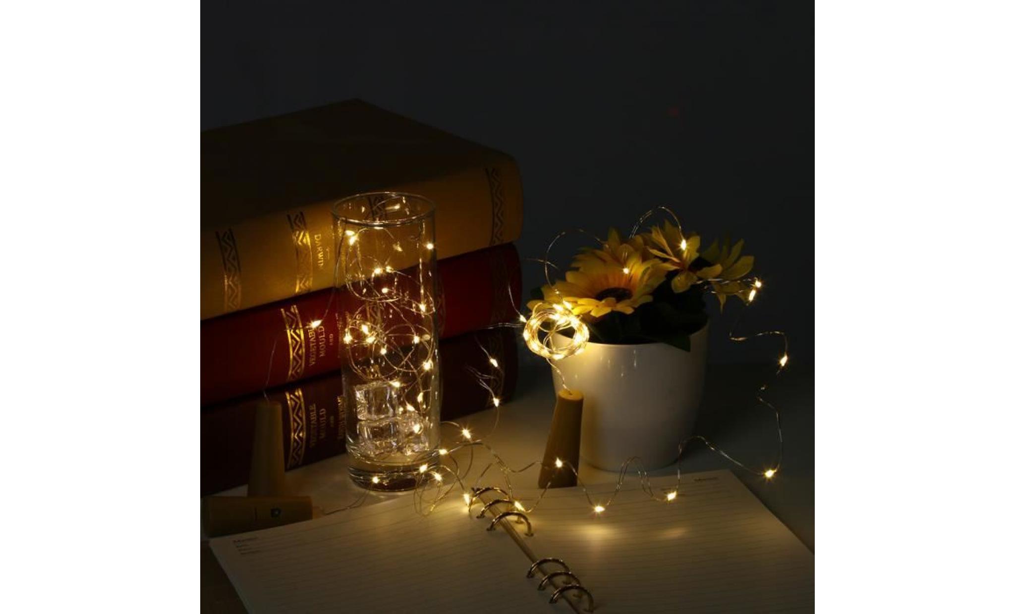 wine bottle cork shaped string light with 20led bead night fairy light  pageare3440 pageare3440 pas cher