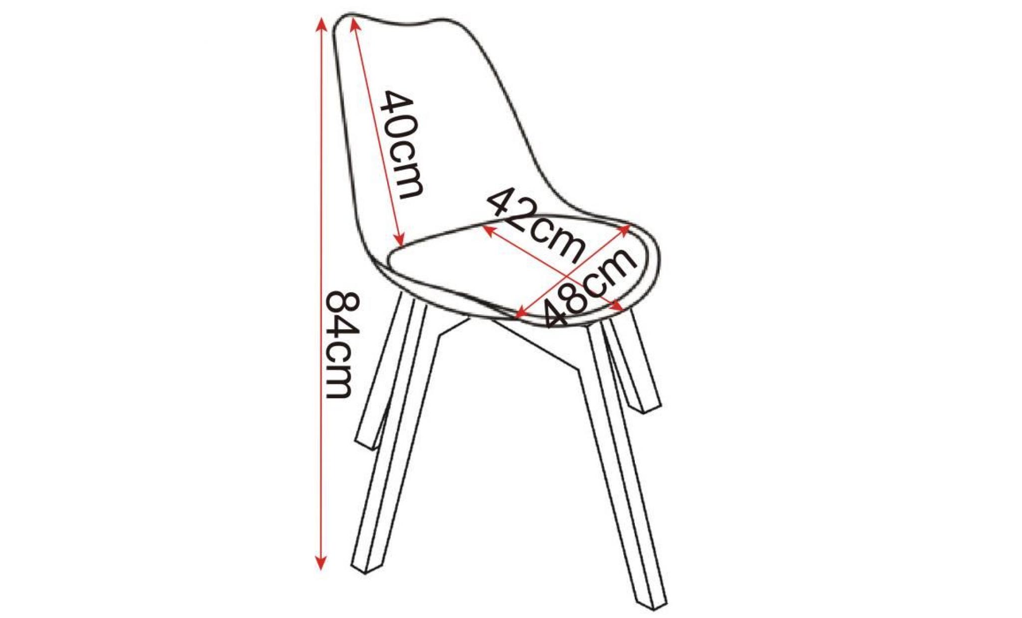 woltu chaise de salle à manger lot de 2,chaise de cuisine,pied en bois,style nordique,multicolore pas cher