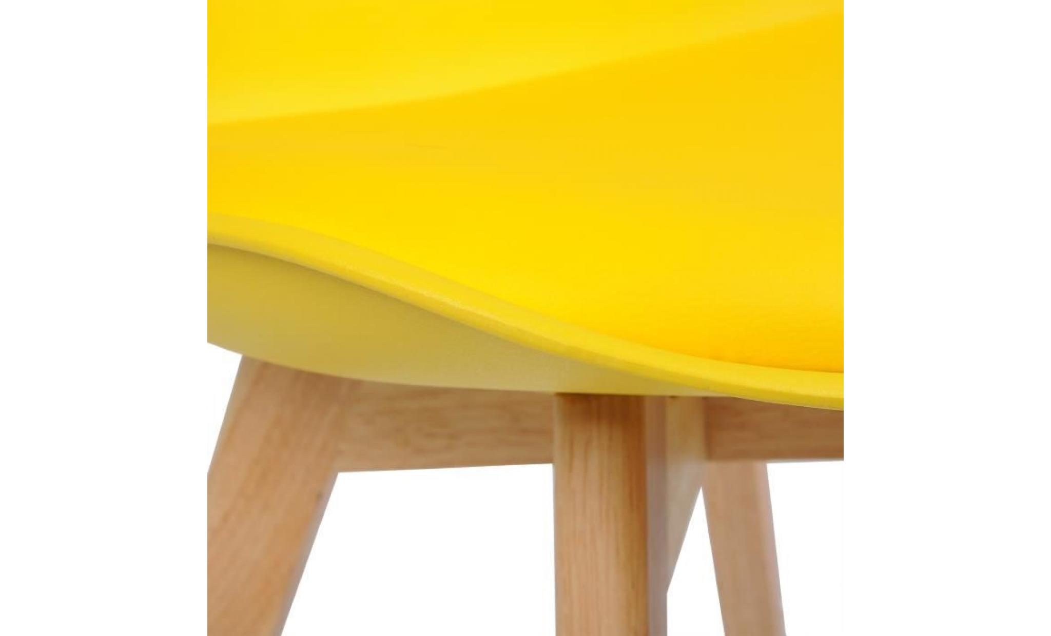 woltu chaise de salle à manger lot de 2,chaise de cuisine,pied en bois,style nordique,brun pas cher