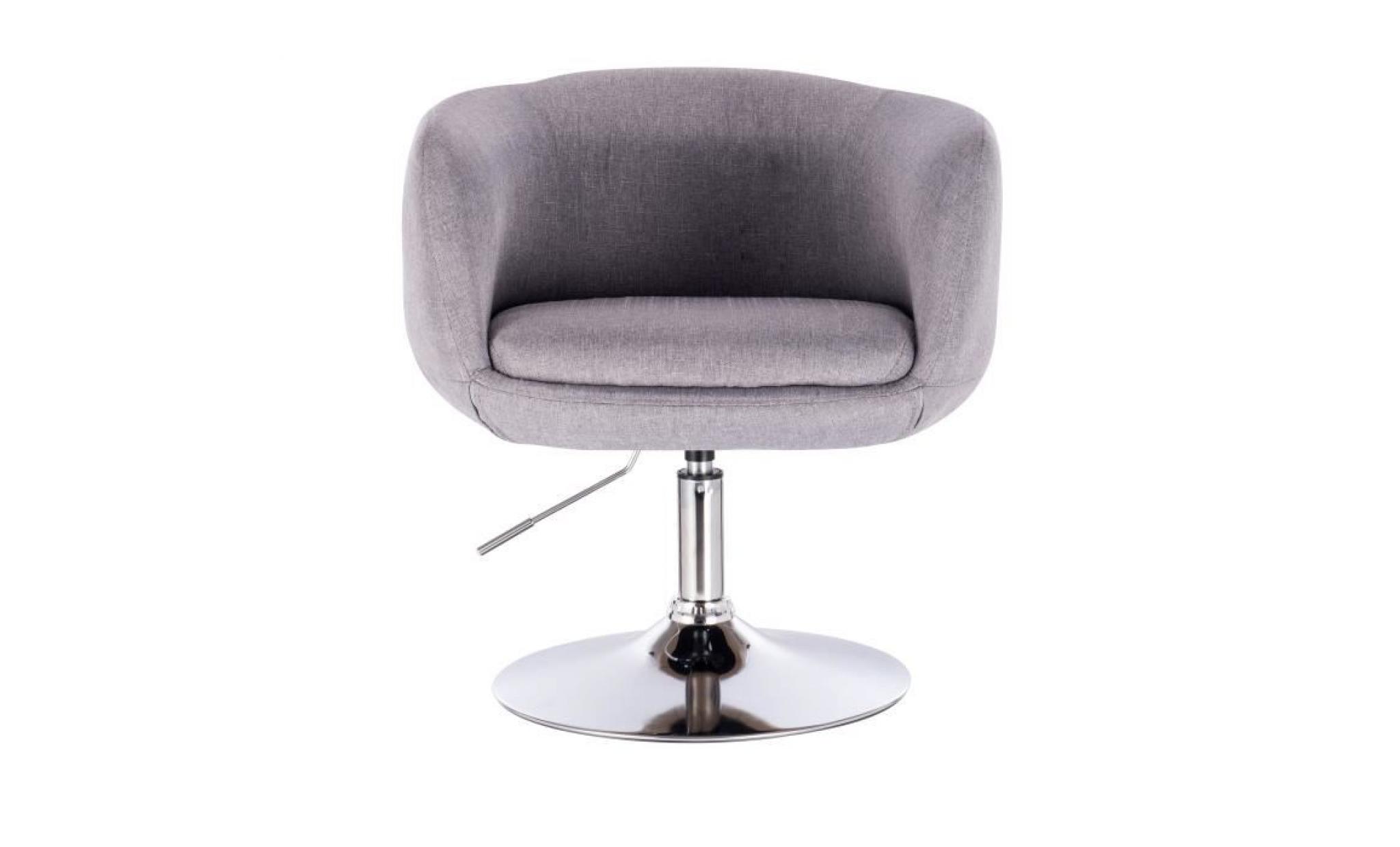 woltu tabouret de bar avec accoudoir, fauteuil de bar en lin,chaise de loisir rotatif,hauteur réglable,gris foncé