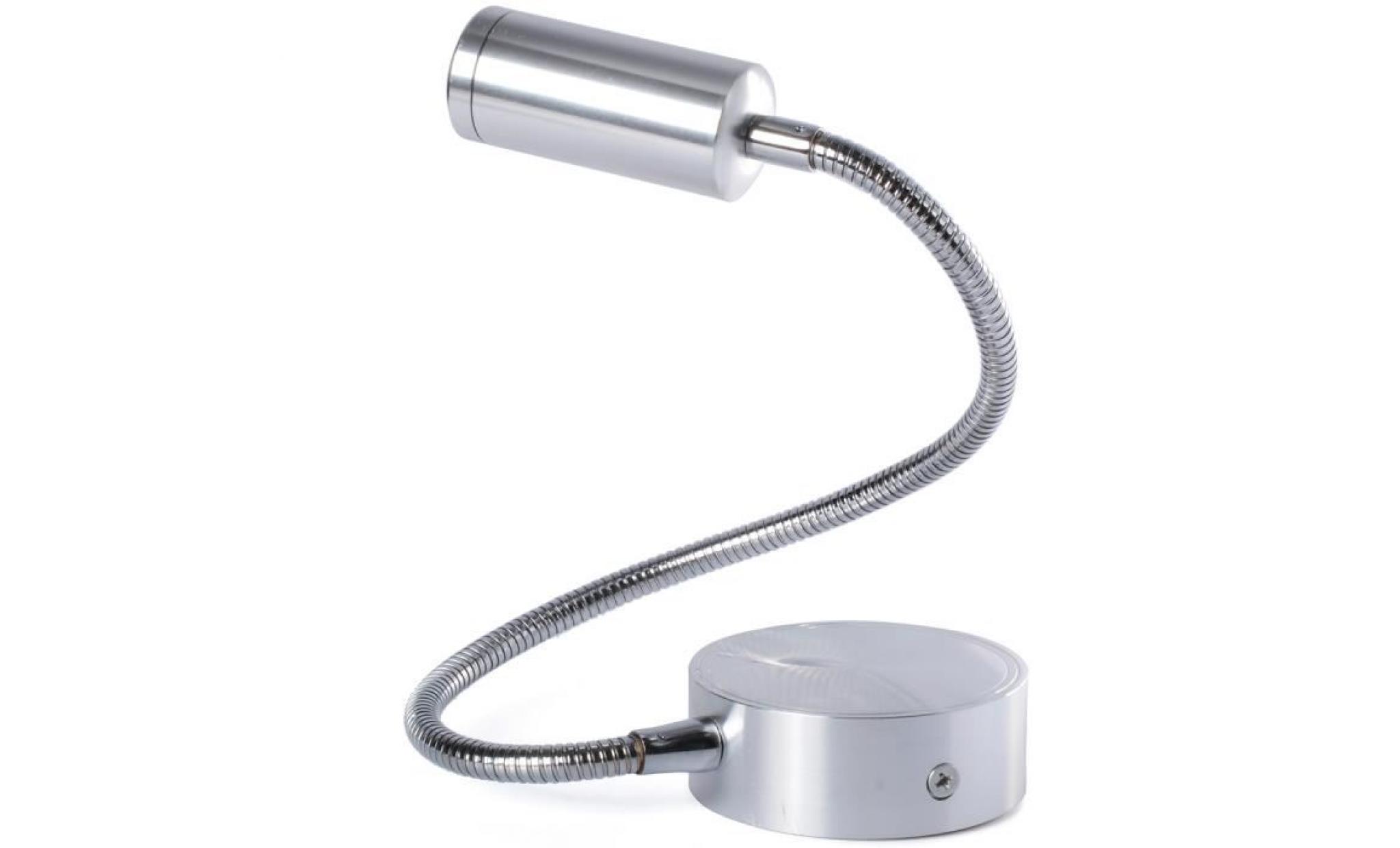 xcsource applique moderne de lumière blanc chaud lampe led ac85 265v 3w mur orientable avec bras flexible eclairage de lecture pas cher