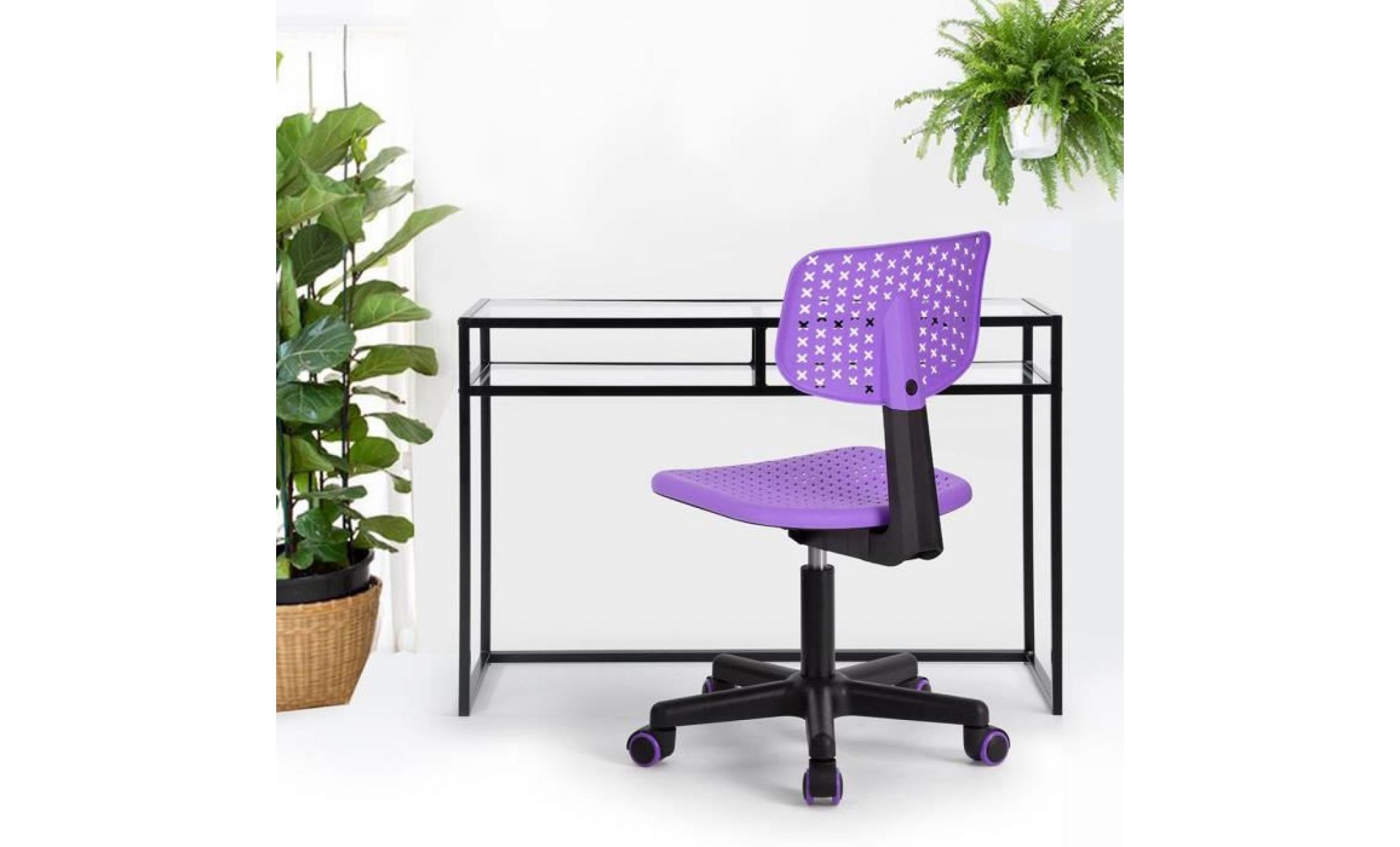 xenon   chaise de bureau violette pas cher