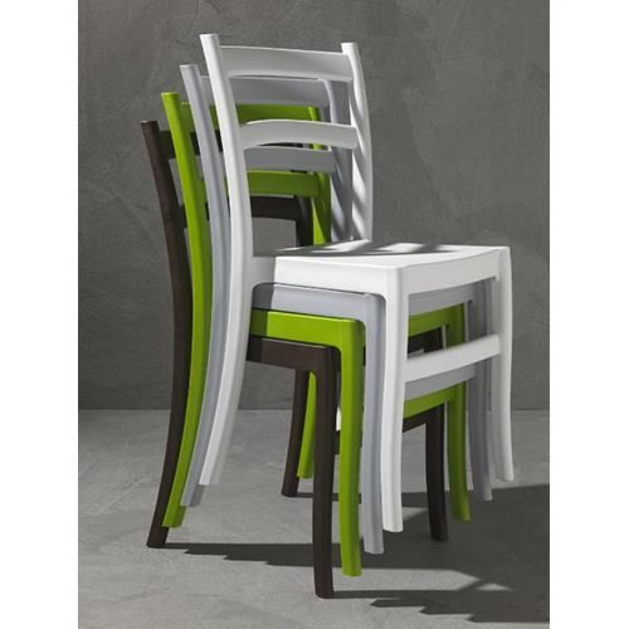 ZIA - Chaise en polypropylene vert