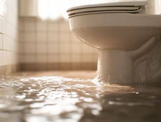 Chasse d'eau qui fuit bouton poussoir : réparation express