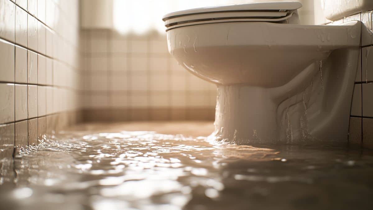 Chasse d'eau qui fuit bouton poussoir : réparation express