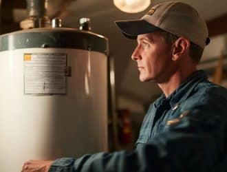 Chauffe-eau fuit par le haut : joint SPI à remplacer
