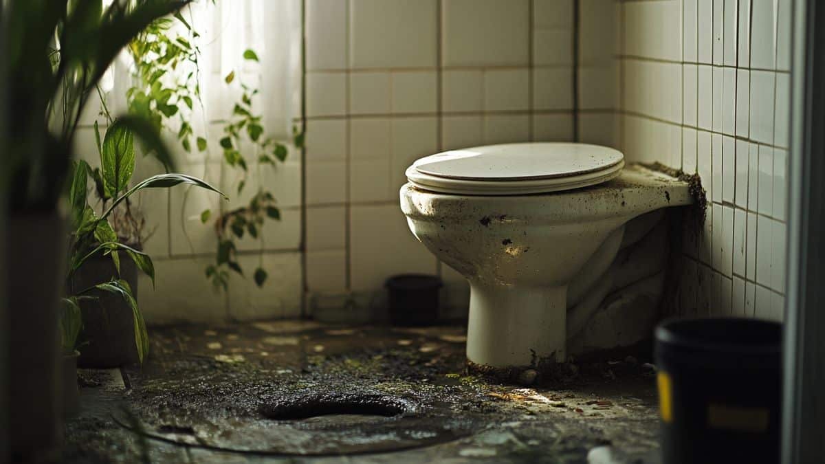 Toilettes fuite par le bas : joint WC à remplacer