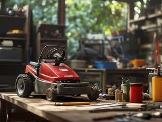 Tondeuse Honda démarre puis s'arrête : réglage carburateur